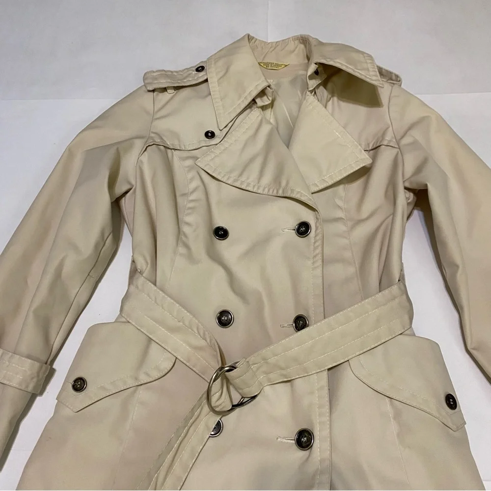 Sears JR Bazaar trench coat size 7 - Picture 4 of 10